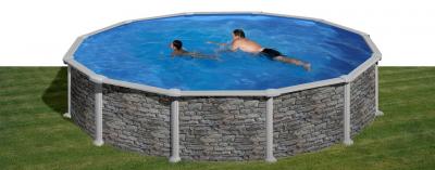 Круглый бассейн, серия "CORCEGA" 460x132см, имитация Камень