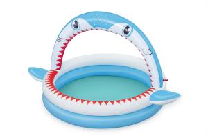 Детский надувной бассейн 163x127x92см "Акула" с разбрызгивателем, 130 л, от 2 лет